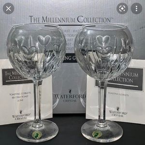 Waterford Millennium Collection Love Toasting Goblets